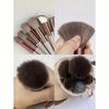 Professional Makeup Brush Set With Soft Hair, Including Eye Shadow, Foundation, Blush Brushes And 2 Brown Makeup Sponges
