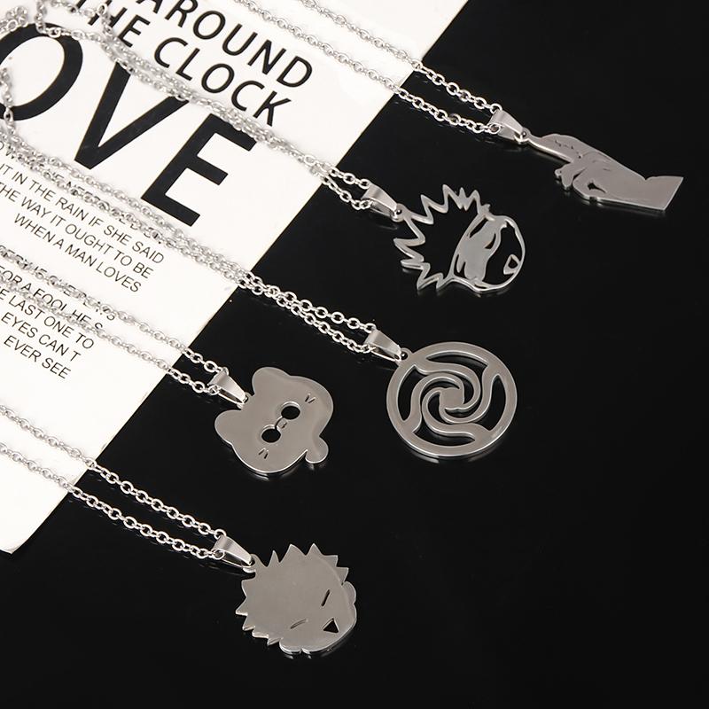 Cartoon  Anime Jujutsu Kaisen Necklace For Women Men Gojo Satoru Cute Cat Pendant Necklaces Jewelry Accessories Gifts