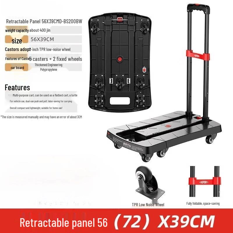 Portable Folding Hand Truck with Telescopic Handle