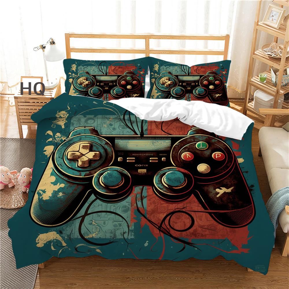 3D Game Console Printing Bed Clothes Teens Full Size Bedding Set Cover Design High Quality Home Textiles