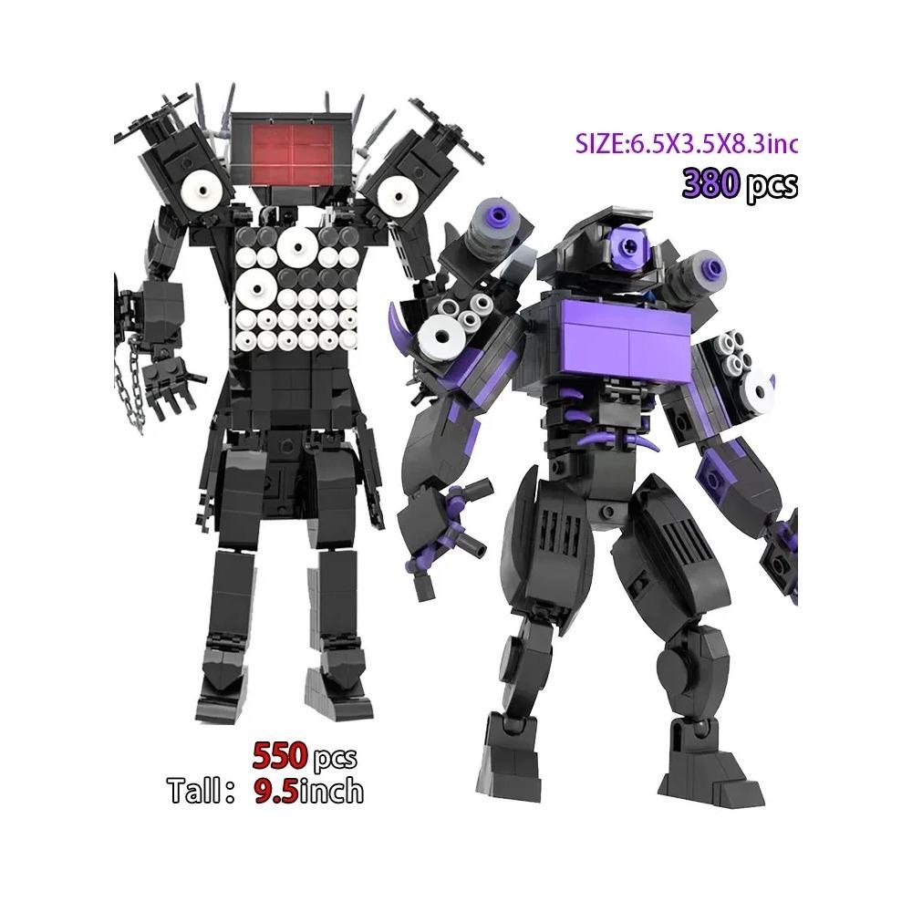 Moc Skibidi Toilet Figures Model Blocks Titan Cameraman Speakerman Construction Toys Party Halloween Decoration Boys Gifts