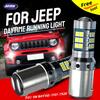 2pcs P21/5W Car LED DRL Blubs Daytime Running Light BAY15d 1157 7528 Canbus Error Free For Jeep Renegade SUV BU B1 2014-2020