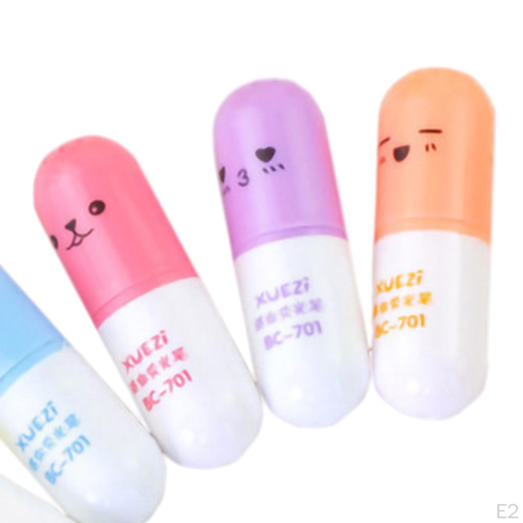 Cartoon Mini Highlighters Pens Set,Graffi Color Pens,Stationery Writing for Home ,Kids Gifts
