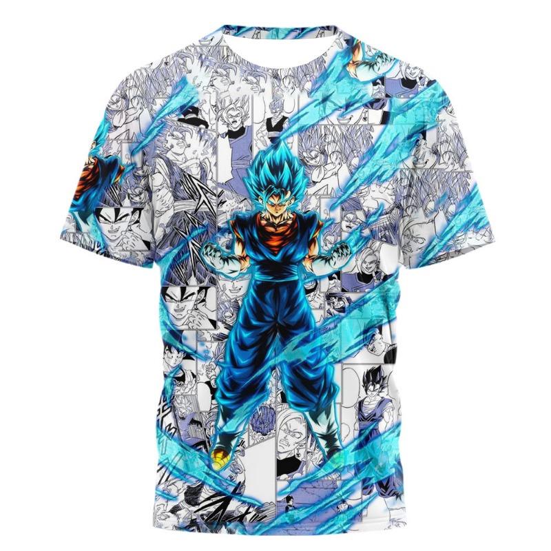 

Japanese Anime Dragon Ball Z Printed Super Fused Zamasu Dope White Mighty Aura T-Shirt Fashion Kids Adults Cosplay Tops Clothing XXS