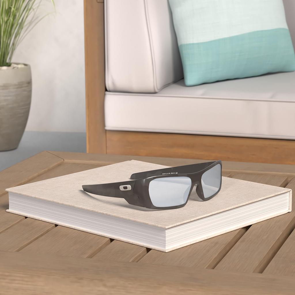 Oakley Sunglasses 0OO9014 GASCAN MATTE BLACK DEEP WATER POLARIZED LENS 60 CAMO/PRIZM