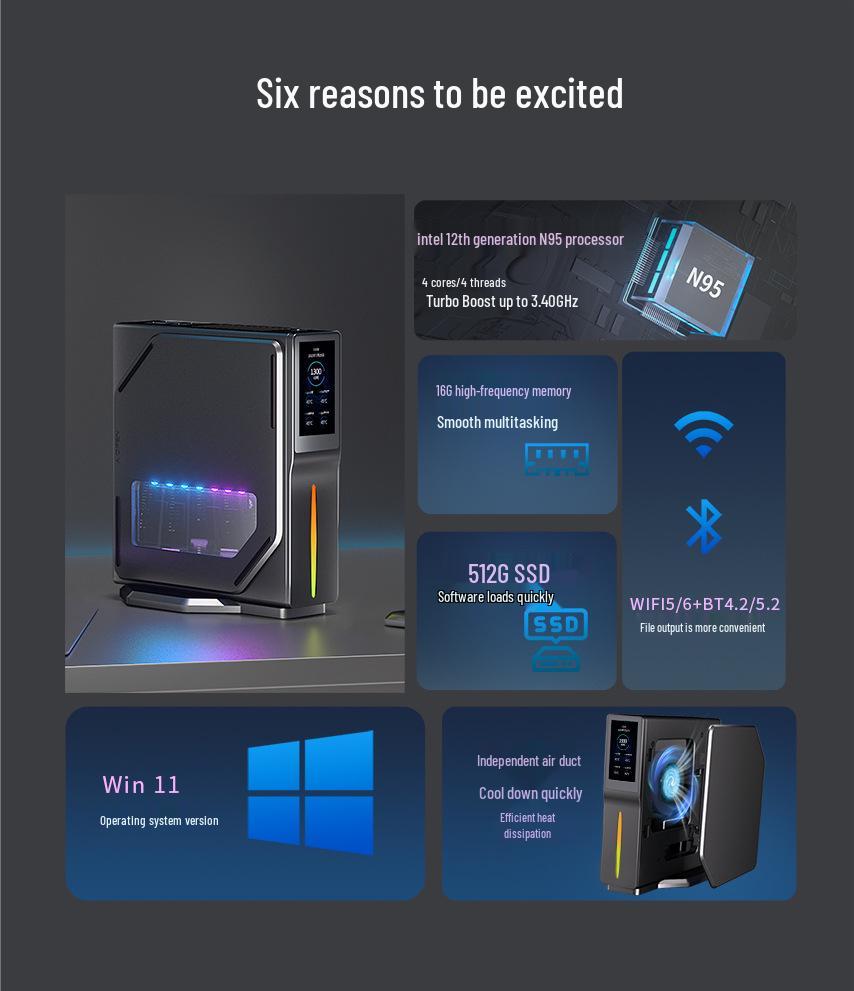 Brand New S1 Mini PC: Lightweight, Portable, Micro Computer for Home and Business