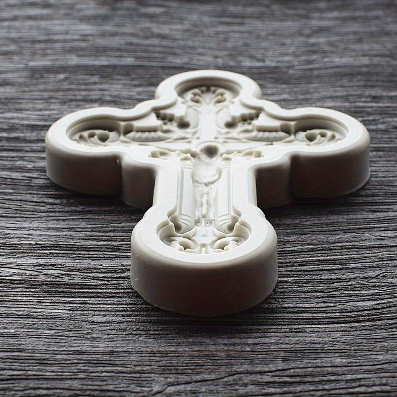 Cross Pendant DIY Jewelry Casting Molds Jesus Cross Shape Pendant Key Chain Silicone Resin Jewelry Molds Baking Tools