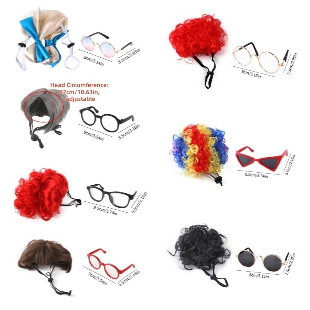 Clown's Hair Kitty Wavy Hair Adjustable Fit Cat Fake Hair Party Play Costume