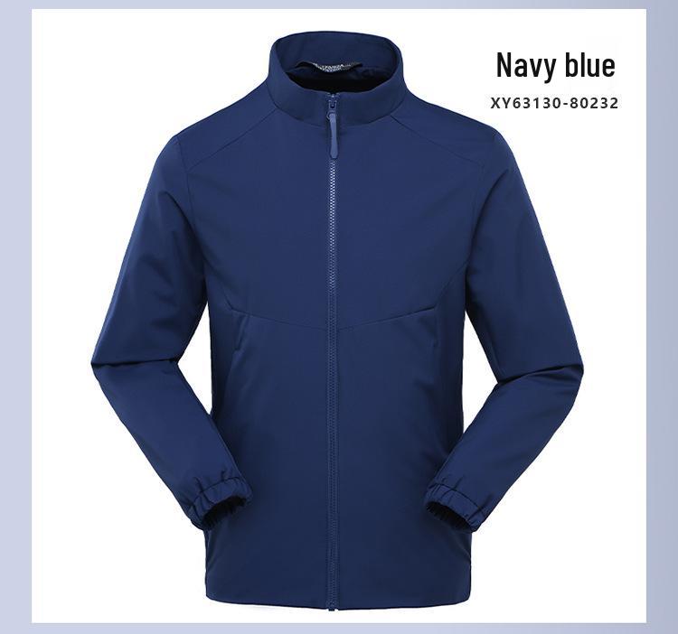 Unisex Windproof & Waterproof Softshell Jacket with Stand-up Collar - Custom Logo Embroidery Available