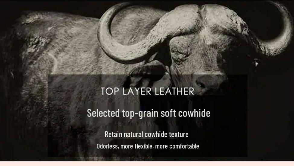 Versatile Natural Cowhide Leather Belt - Single Strap, Casual Business Style