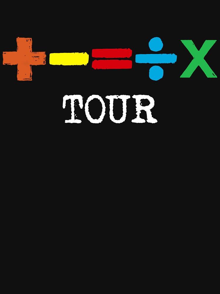 Ed Sheeran The Mathematics Tour, T-Shirt Classica bianca