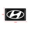 New Carbon Fiber Steering Wheel Car Logo Emblem 3D Stickers For Hyundai Fe Sonata Solaris Azera Creta I30 IX25 IX35