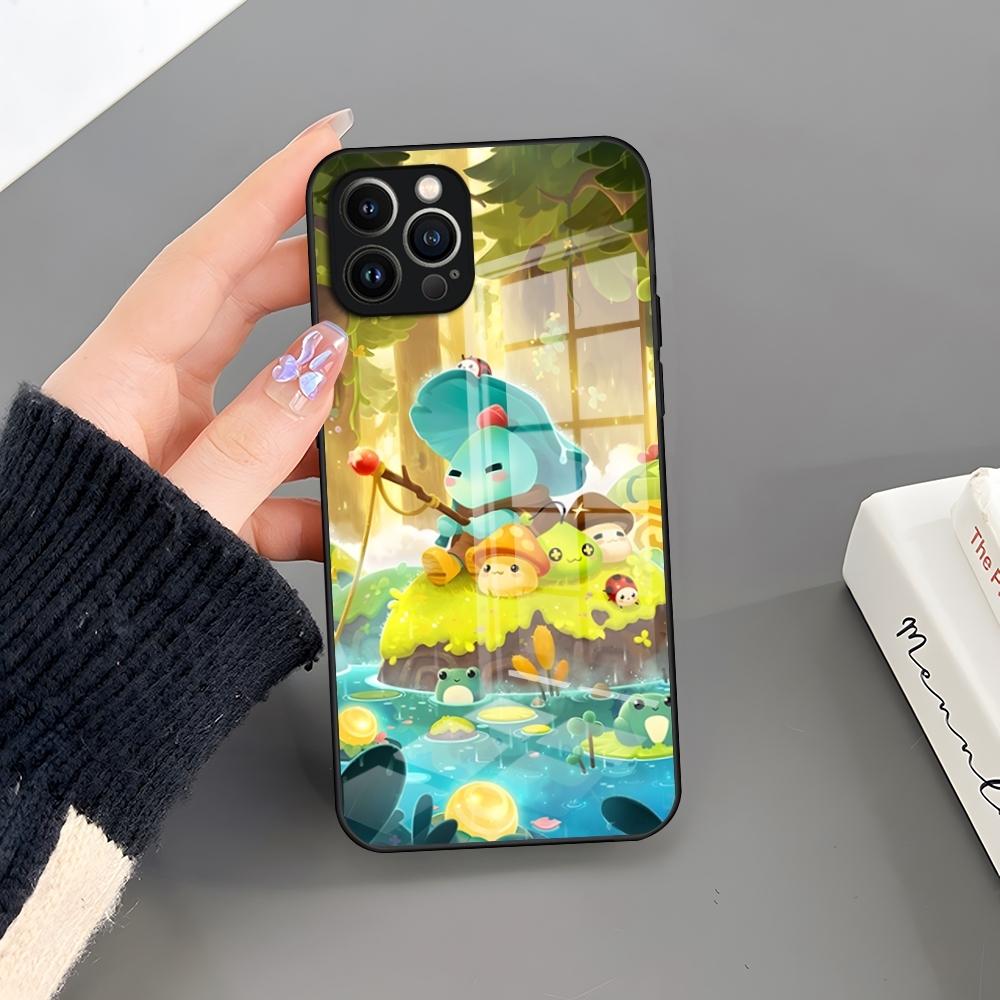 

MapleStory Phone Case Glass For IPhone 17 16 Pro 15 Pro Max 14 13 12 11 X XR XS Max 8 7 Plus SE Cover iPhone12 ProMax