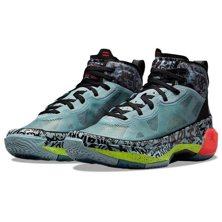 Satou Sabally x Air Jordan 37 Grafitti Sneakers da Donna Blu Oceano-Cubo Volt DV3142-367