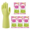 Showa Gloves Made In Kitchen Nice Hand Mew Large Green Kitchen Vinyl Set [Bulk Purchase, Japan, Gloves] Medium-Weight Fleece-Lined Gloves, 5-Pair
