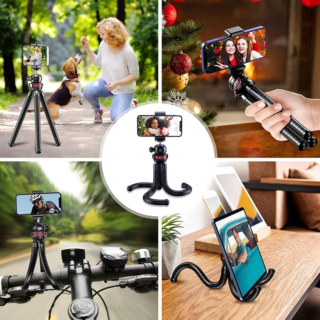 Tripod For Phone Flexible Sponge Octopus Mini Tripod For IPhone Samsung Xiaomi Huawei Mini Camera Tripod Phone Holder Clip Stand