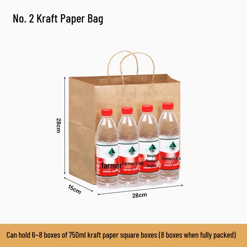 COFLYEE Kraft Paper Takeout Bags