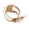 Single Screw Adjustment Saxophone Ligature Compact Durable Ligature Professional Sax Mouthpiece for Alto/Tenor/Soprano Saxophone