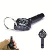 2-in-1 Camping Whistle Compass - Portable Outdoor Survival Gear with High-Precision Direction Indicator, Lightweight and Easy to Carry