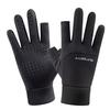 Loogdeel Winter Cycling Gloves Women Anti Slip Touch Screen Fishing Sports Two Fingers Cut Warm Gloves For Men