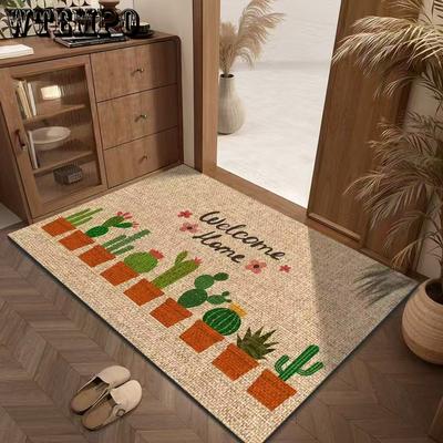 Entrance Door Mat Household Wear-resistant and Anti Slip Mat Entrance Door Absorbent Quick Drying Mat