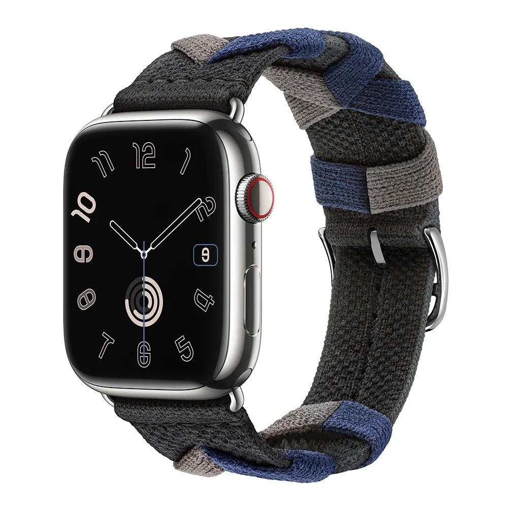 Strap For Apple Watch Ultra 3 49mm 46mm 42mm Braided Nylon Correa For iWatch Series 11 10 9 8 7 6 45mm 44mm 42mm 40mm 41mm Bracelet
