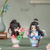 Original Mo Zao Zu Shi Blind Box Porcelain Rhyme Flower Language Series Q Version Anime Peripheral Weiwuxian Lanwangji Model Toy