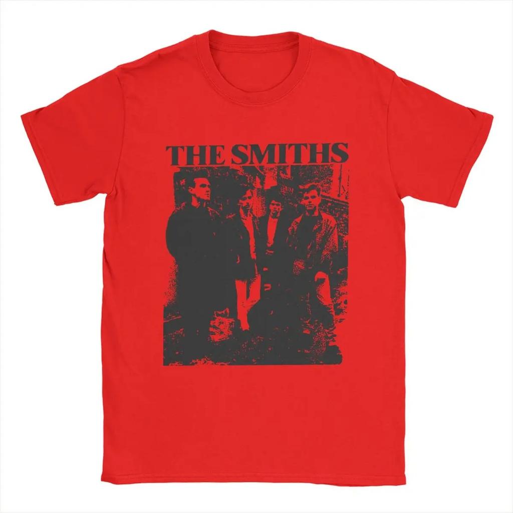 The Smiths Vintage Pencil Drawing Style TShirt for Men Music Casual Pure Cotton Tee Shirt Oversized High Quality Soft Tee Top