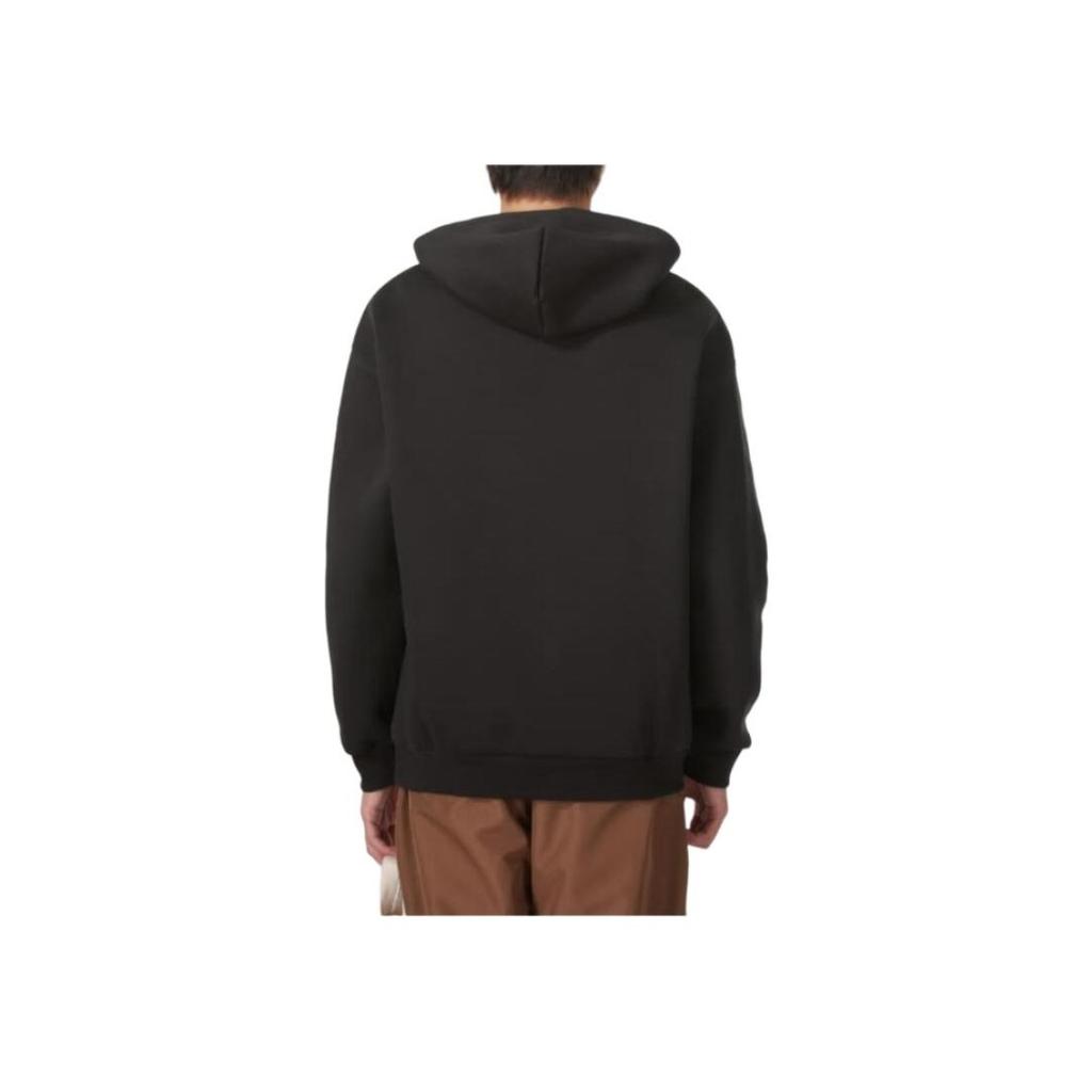 Puma Logo Outdoor Casual Sports Hooded Pullover Training Sweatshirt Men Sweatshirt Black 631069-01