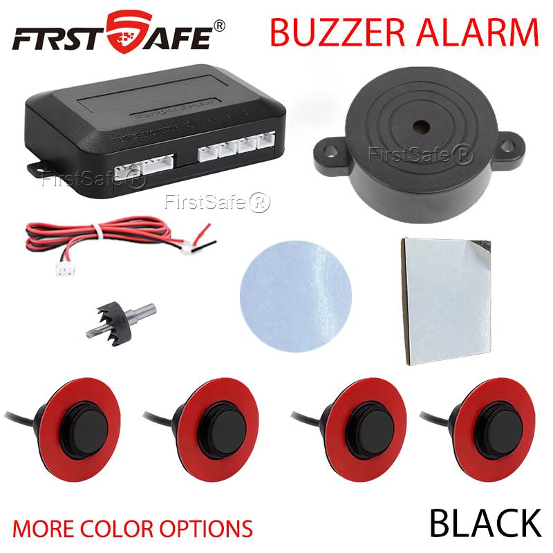 Parking Sensor 6 Colors 16.5mm Flat Sensor Reverse Radar Sound Buzzer Alarm Sound