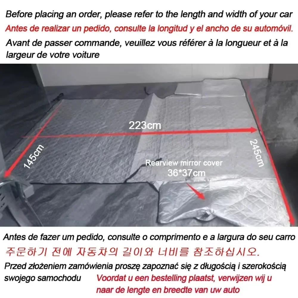 Durable Car Frost Guard Foldable Easy Installation Winter Car Windshield Snow Cover Anti-freezing Protection Windshield Cover