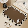 Bathroom Absorbent Floor Mat, Diatom Mud Toilet, Toilet Door Foot Mat, Toilet Non-slip and Dirt-resistant Bathroom Carpet