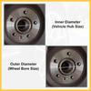 4pcs Plastic 77.8mm to 108mm Car Hub Centric Rings Wheel Bore Center Spacer Auto Replacement Parts