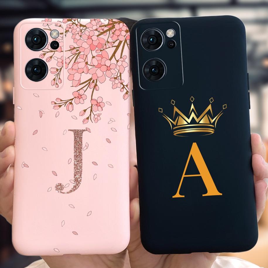 For OPPO Find X5 Lite Case CPH2371 Fashion Crown Letters Silicone Phone Cover For OPPO FindX5 Lite 5G Funda FindX5Lite Soft Case