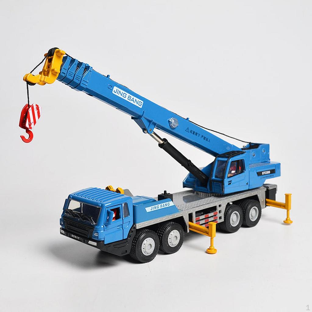 1:50 Scale Crane Truck Model for Kids Educational Alloy Vehicle Ages 3+