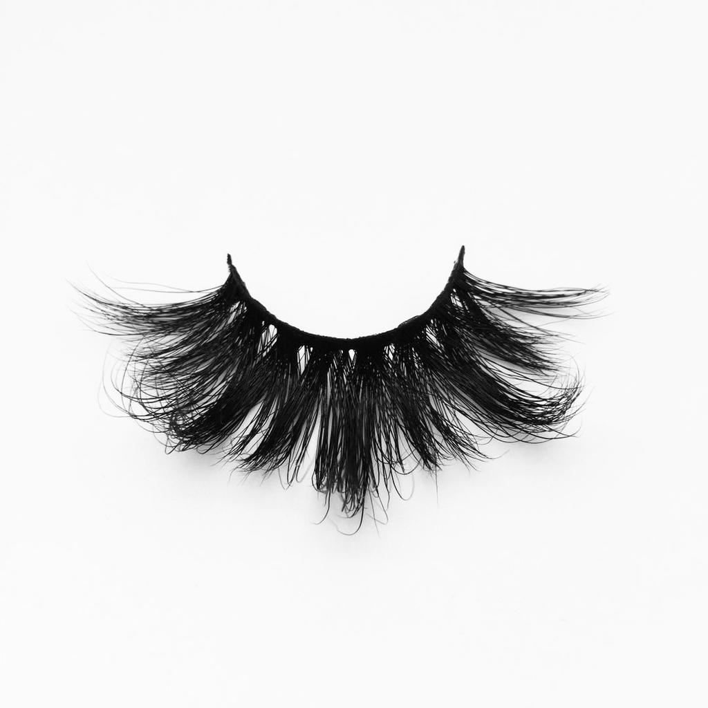 30 mm Nerzwimpern, europäische und amerikanische mehrschichtige, dichte, lockige, unordentliche, übertrieben lange falsche Wimpern
