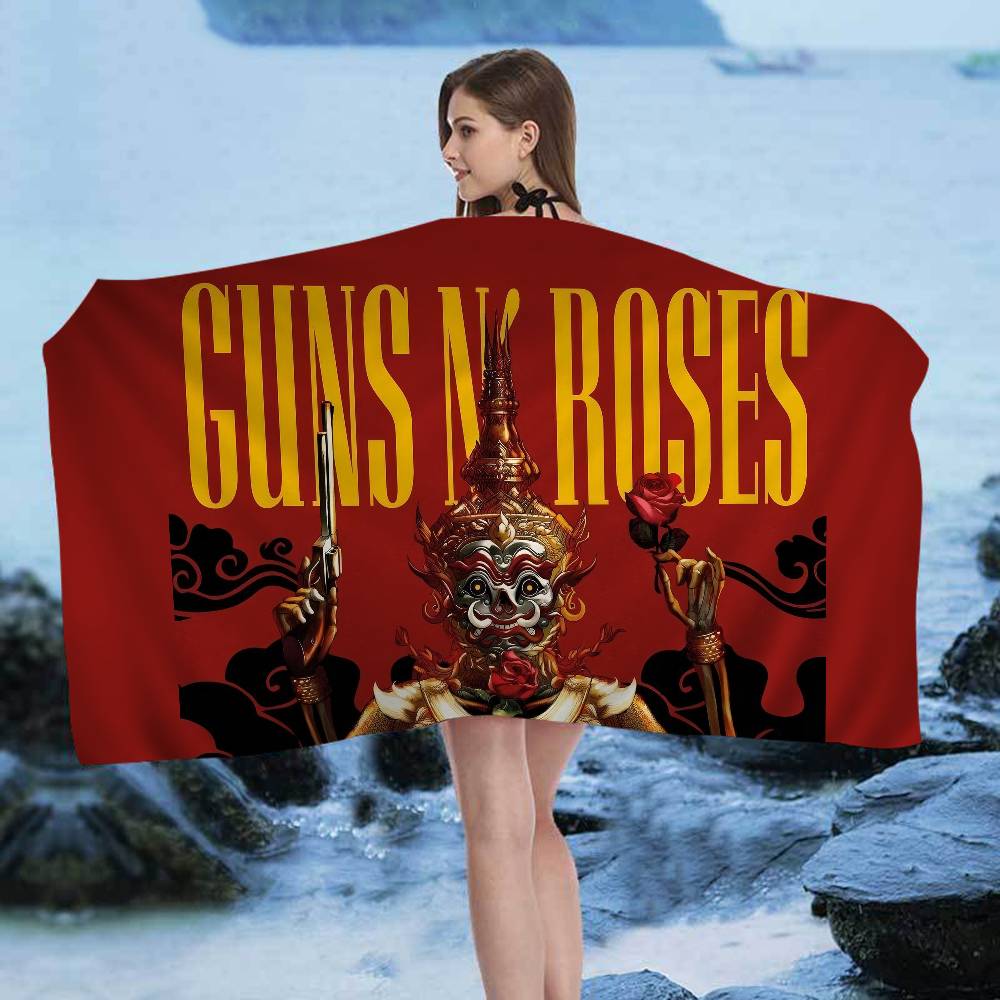 

G-Guns N R-Roses Big Microfiber Beach Towels Quick Dry Towel Sand Beach Towels Pool Towel for Travel Swim Pool Yoga W40*H60(CM)