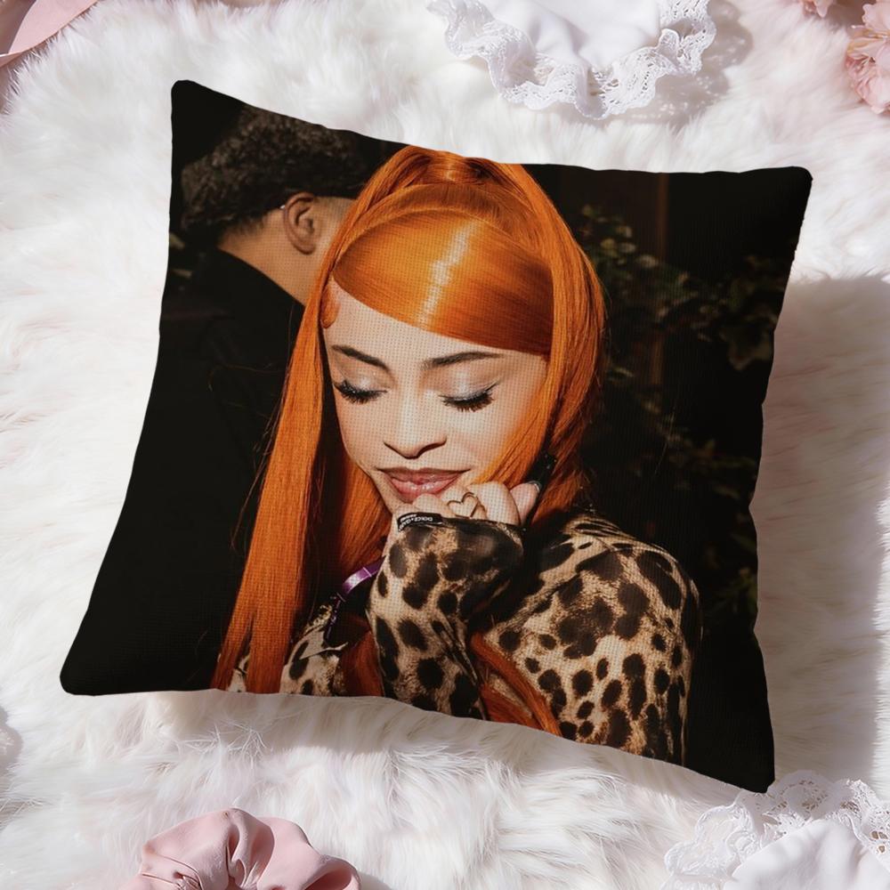 

I-Ice Spice Y2k Cushion Cover Premium Comfort Reversible Pillow Cove -Two in One Design for Any Room & Car Interior 30cmx30cm