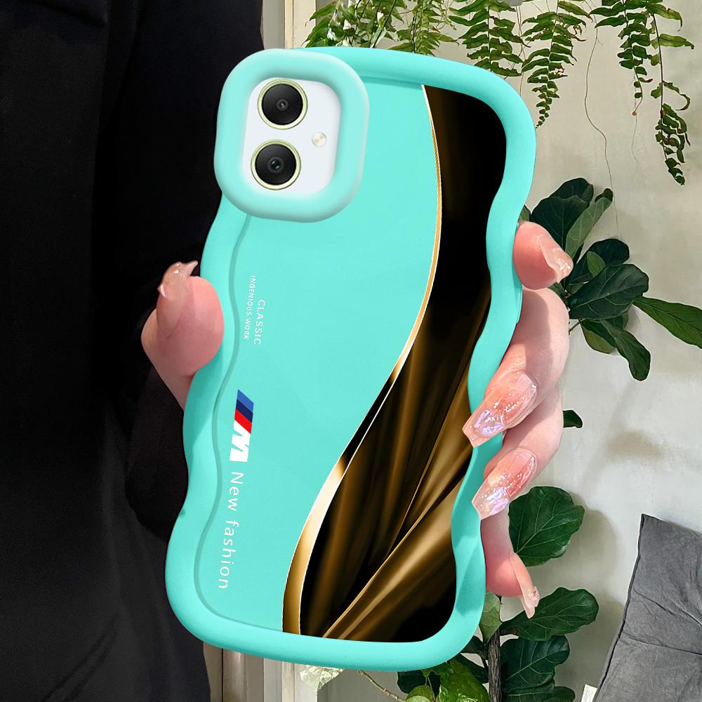 Modische, weiche Telefonabdeckung für Samsung Galaxy A52 A73 A12 S24 Ultra 5G S23 S22 S21 S20 FE Wave Edge Stoßfeste Schutzhülle aus Gummi