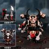 Figure di Space Marine del Caos Calde Armature Intricate CSM Multi-Armi(Lancia/Ascia/Pistola), Legione Nera, Collezionabile Dark Fantasy