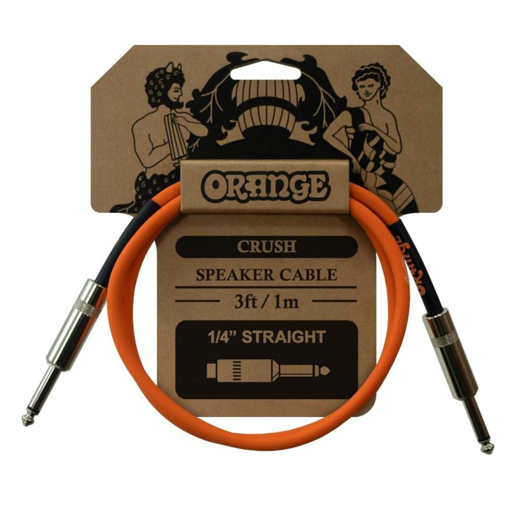 ORANGE CRUSH Speaker Cable 3ft 1m Straight CA040 Speaker Cable 1/4"