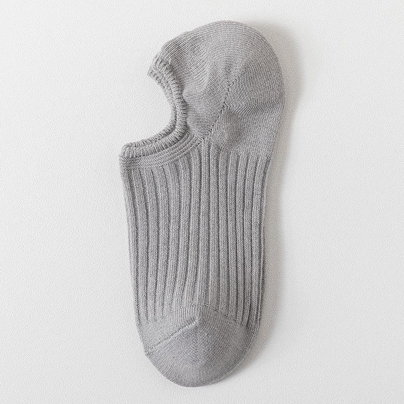 Damen Sommer Dünner Stil Einfarbig Flacher Ausschnitt Fällt Nicht Ab mit Unsichtbaren Socken