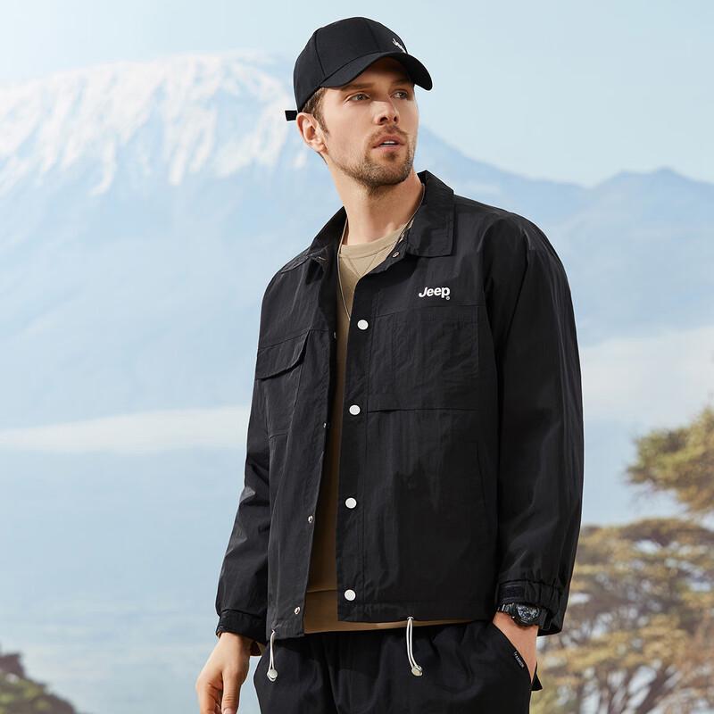 Jeep Men's Casual Lapel Workwear Jacket