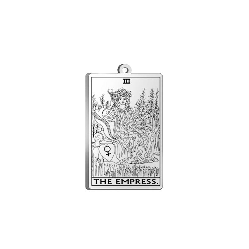 Dawapara Tarot Card Charms for Jewelry Making Astrology Tarot Cards Major Arcana Magic Amulet Stainless Steel Pendants