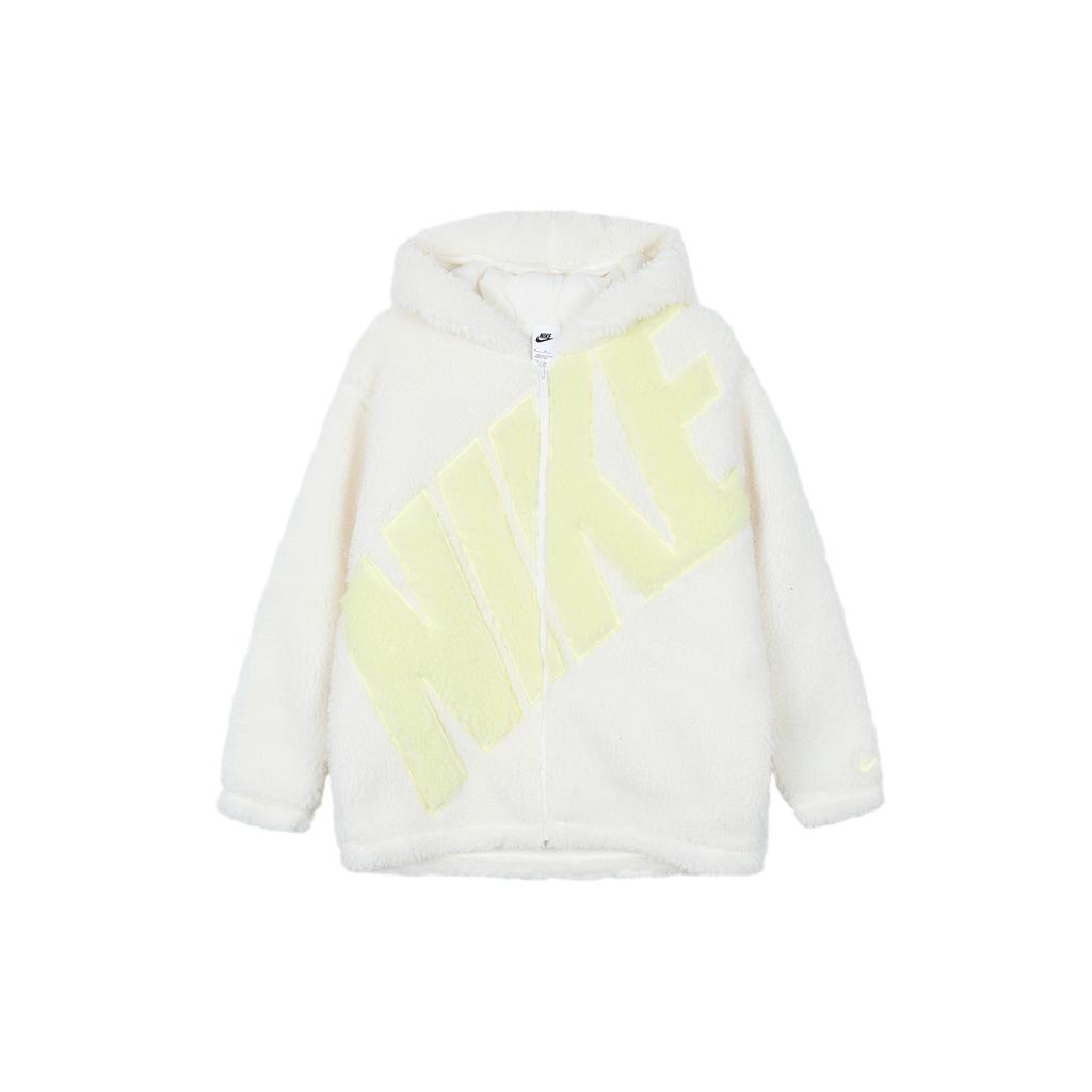 New Nike Velvet Feel Coat Women's White FB8696-133