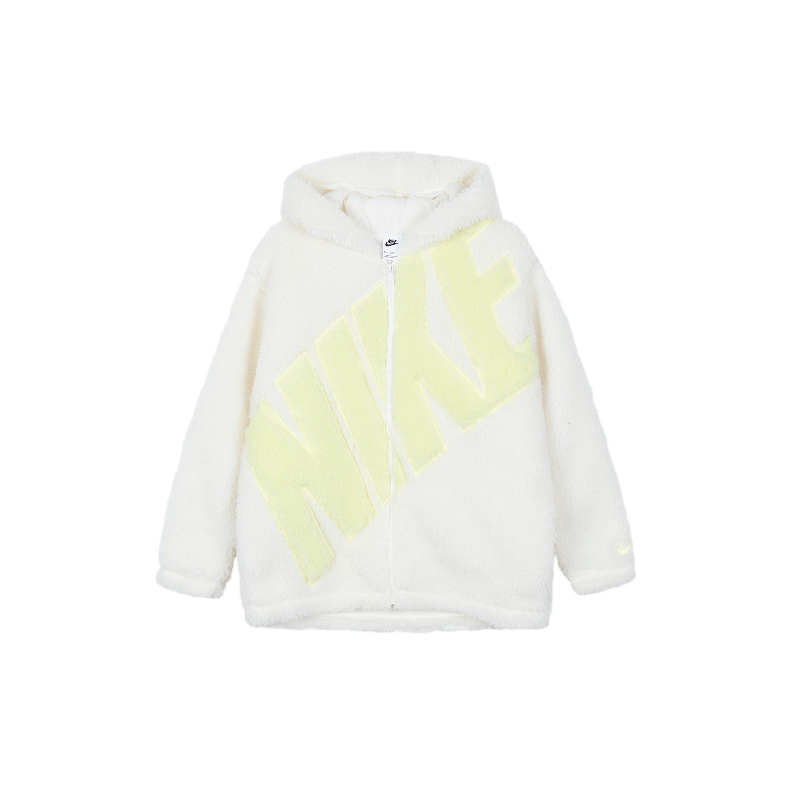 

New Nike Velvet feel Coat Women s White FB8696-133 S