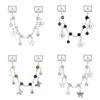 Fashion Personalized DIY Chain Tassel Charm Bracelet Star Heart Butterfly Bow Pendant Bead 9MM Bracelet Stainless Steel Jewelry