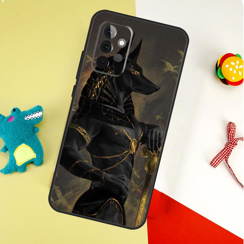 Anubis Ankh Egyptian God For Samsung Galaxy A53 A33 A13 A54 A34 A14 A55 A35 A15 A05 A06 A16 A22 A32 A52 Phone Case