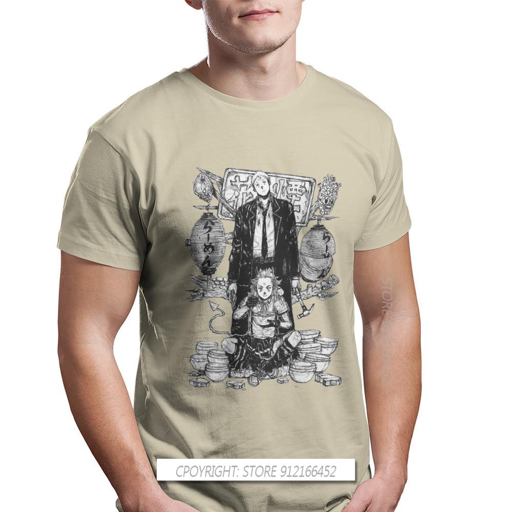 Dorohedoro Caiman Nikaido Manga Anime Novelty TShirt For Men Shin Noi O Neck Pure Cotton T Shirt Gifts Streetwear 3XL