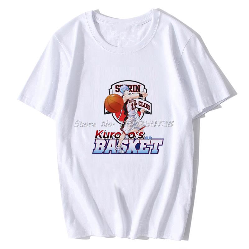 Japan  Anime Kuroko No Basket Funny Print T Shirt Men Harajuku Manga Summer Tops Causal Basketball Cartoon Tee Anime Shirt